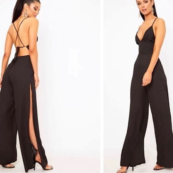 PLT BLACK JUMPSUIT - Picture 1 of 15